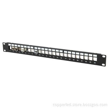 FTP Blank Patch Panel 24 Port with Back Bar